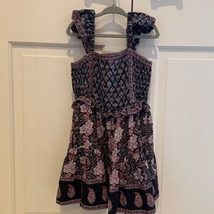 Sea Dress! Floral Patterned Dress with Ruffle Straps